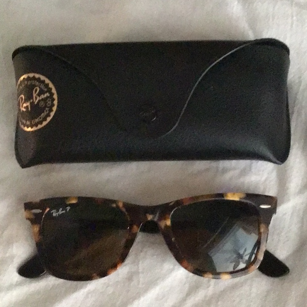 Ray-ban amber tortoise good used condition